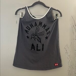 Under Armour Gray Muhammad Ali Graphic Tank, Sz M